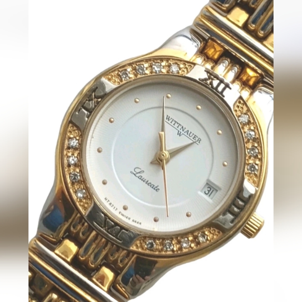 Wittnauer Laureate Two Tone Diamond Accented Women's Watch